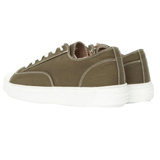 Duck and Cover Heren Nesta Sneakers (Khaki Groen)