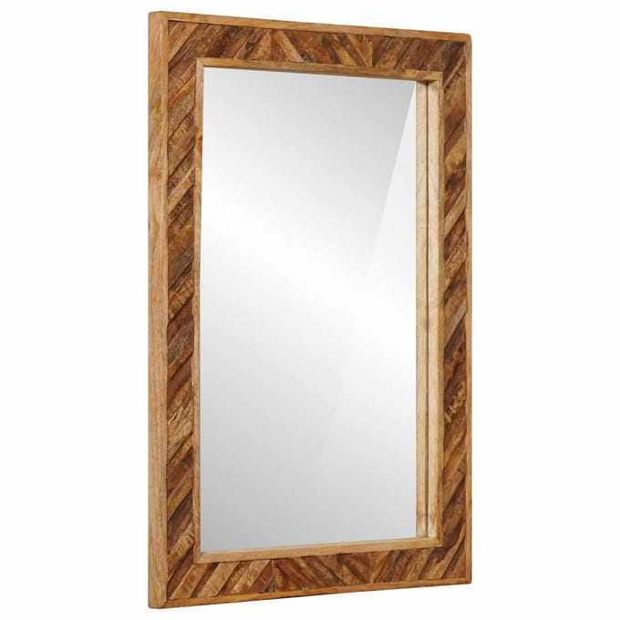 vidaXL - Spiegel - Bruin - 70 - x - 50 - x - 3 - cm - Glas