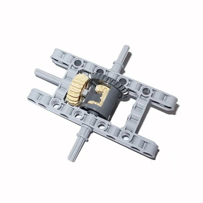 Bouwstenen Differentieel Tandwielen Zelfborgende Stenen MOC Technische Componenten Kits Frame Kit Pakket 65413 65414 62821