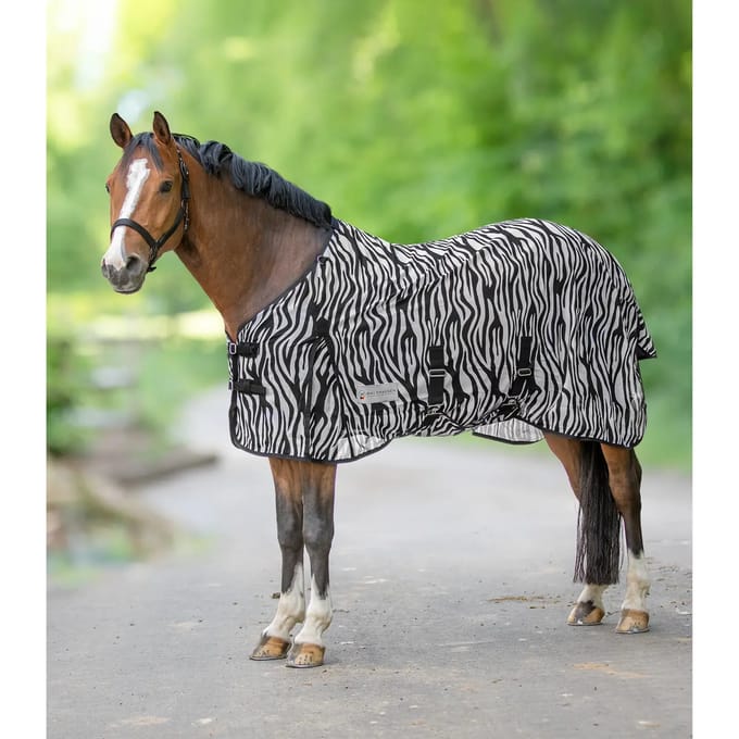 Waldhausen Vliegendeken Zebra Zwart&Wit 185 cm