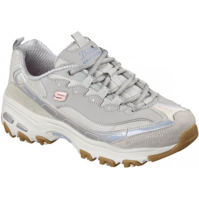 Skechers D Lites Sneakers - Dames - Grijs