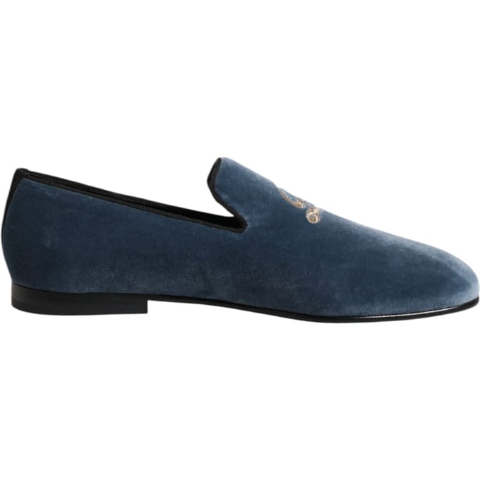 Fluwelen Geborduurde Loafer