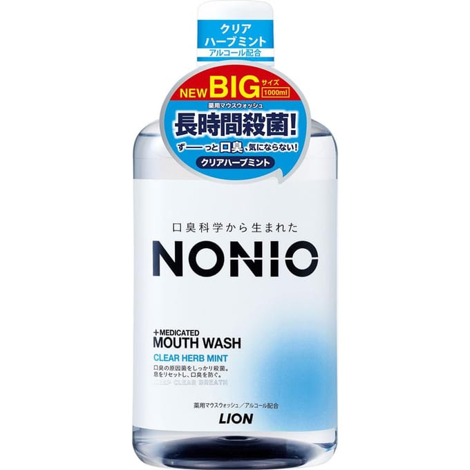 LION - Nonio Mouth Wash Clear Herb Mint - 1000ml