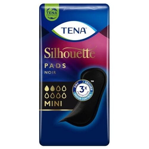 Tena Silhouette Pads Mini Zwart - 10 pakken van 18 stuks