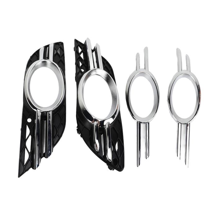 2 STuks Voor Mistlamp Grille Cover Trim 2118850922 Vervanging voor E320 E350 E550 2007?2009 gray