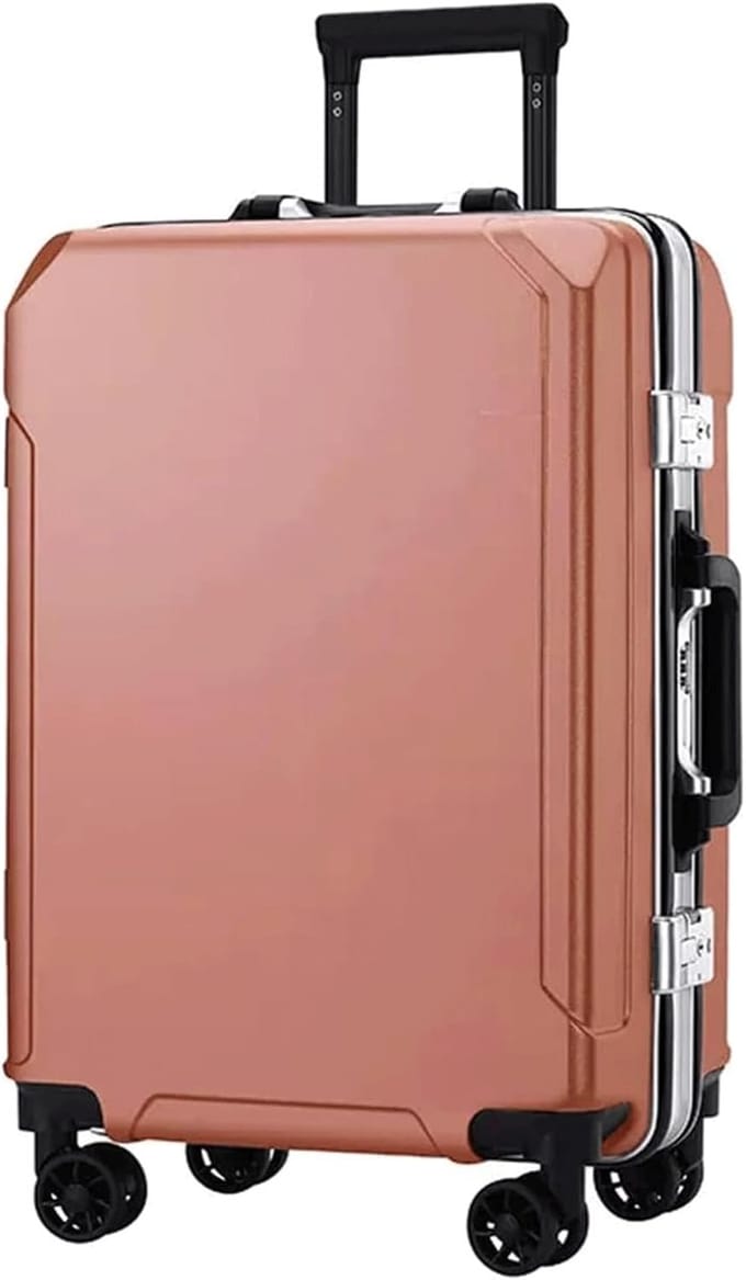 Reiskoffer - Bagage Spinner - Veilig Reizen - Dubbele USB Poorten - 24 inch - Rood