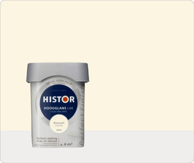 Histor Perfect Finish Lak Hoogglans 0,25 liter - Roomwit