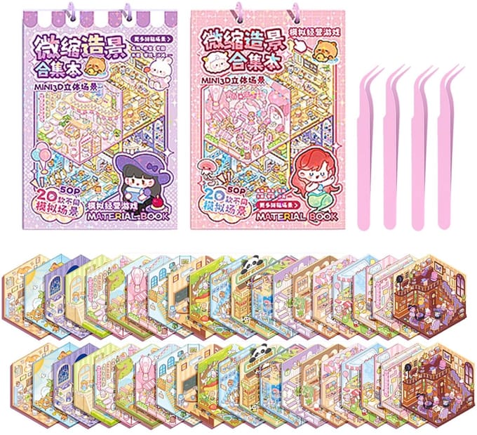 Dailygoods- 3D-stickers Set van 40 - Diy Stickers - Betoverende