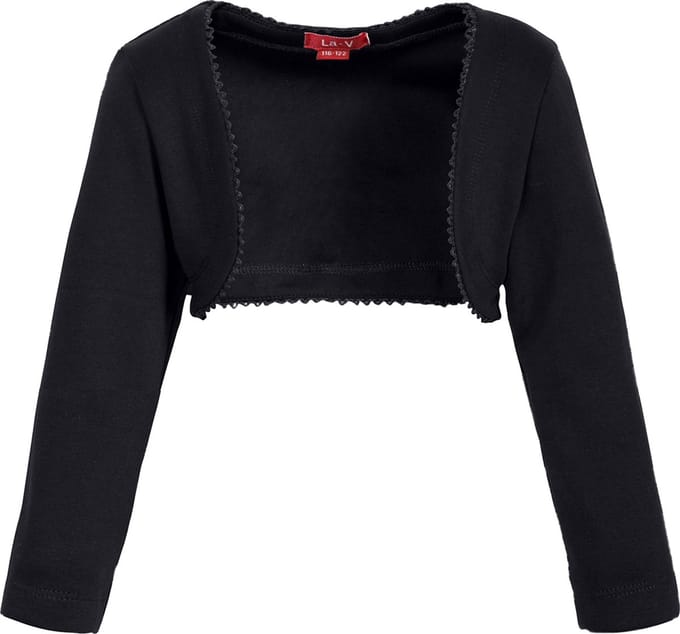La V Bolero meisje Zwart 152-158