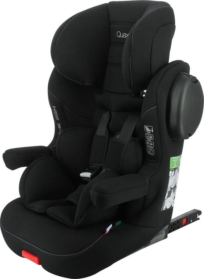 Quax Autostoel I Size - ISOFIX - Zwart - 76-140m (Groep 1/2/3)