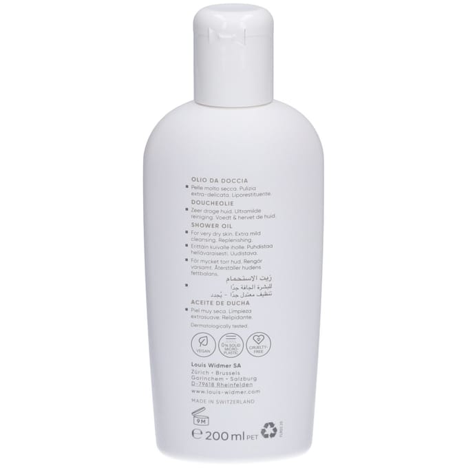 Louis Widmer Remederm Dry Skin Doucheolie Licht Geparfumeerd 200 Etherische olie