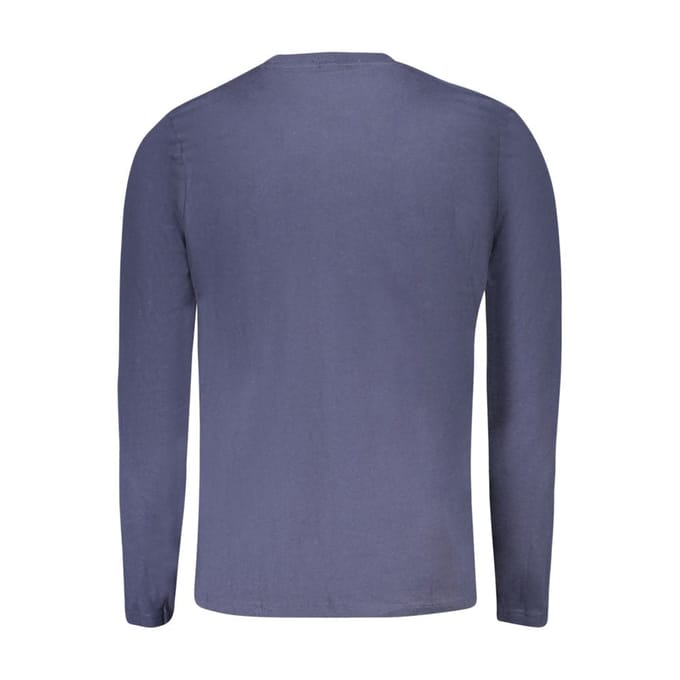 North Sails Blauwe Katoenen T-Shirt voor Mannen