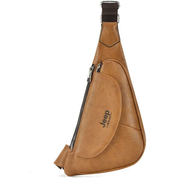 Heren Borsttas Crossbody Mode Casual Schoudertas Multifunctionele Sportrugzak brown