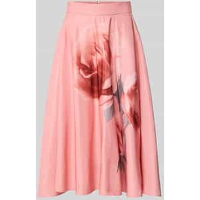 Midirok met bloemenprint model 'Darra'
