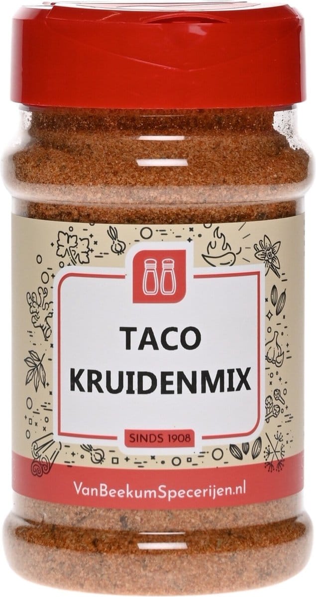 Van Beekum Specerijen - Taco Kruidenmix - Strooibus 160 Gram