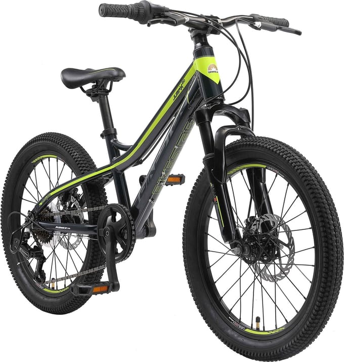 Bikestar kinderfiets MTB 7speed 20inch zwart/groen
