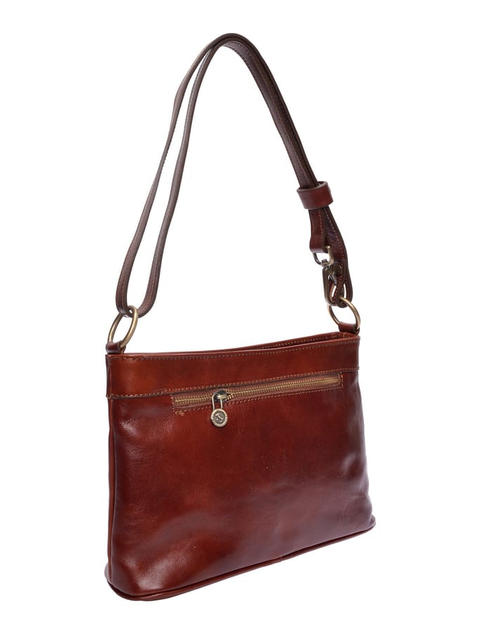 Luisa Vannini Bordeauxrood Rundleer Tas