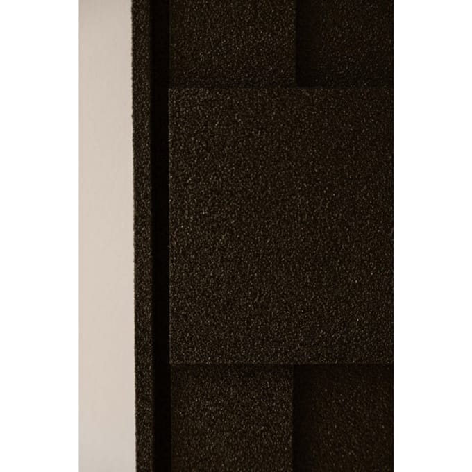 Indore Home – 3D Schilderij – Design A2 – Abstracte vormen – 3D wandpaneel - Zwart