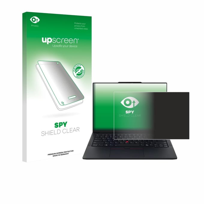 upscreen - privacy screenprotector voor Lenovo ThinkPad E14 Gen 7 - Folie Beschermfolie Blauwlichtfilter