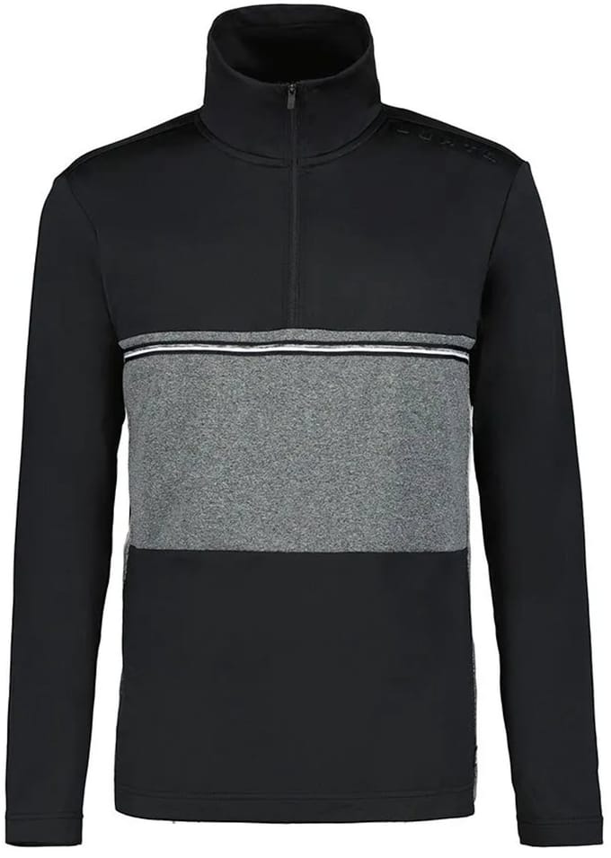Luhta Kitinoja Half Rits Lange Mouw T-shirt Zwart M Man