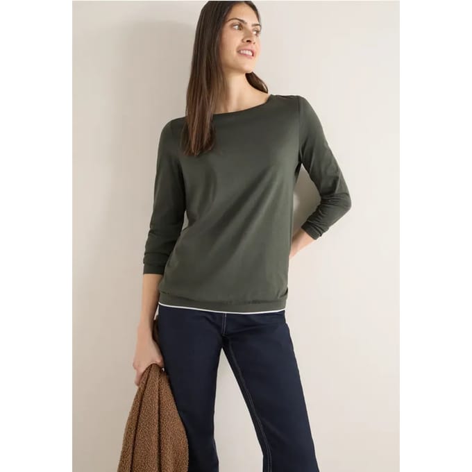 Shirt in effen kleur