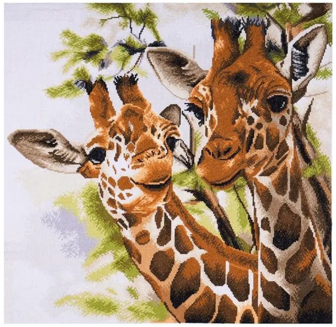 Borduurpakket Giraffen