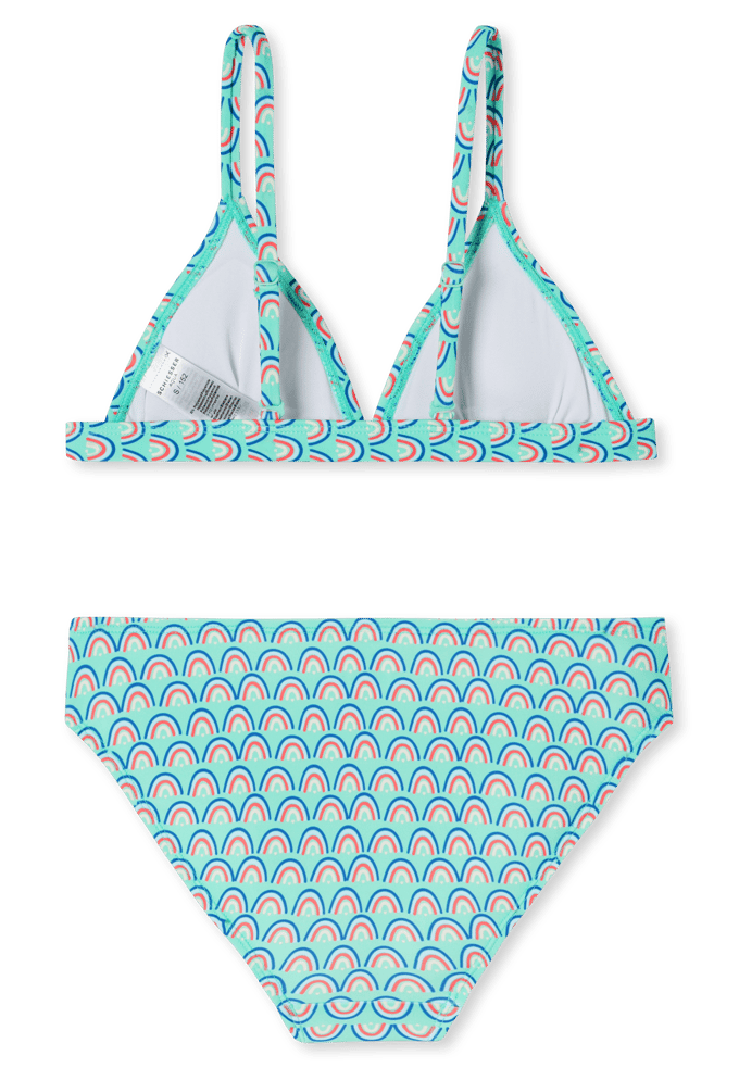 Driehoekige bikini met regenboog UV-bescherming 40+ aquablauw - Aqua 152