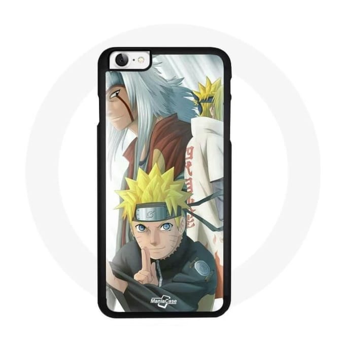 Coque Iphone 5 - Naruto - Minato - Jiraiya - Souple - Noir - Mixte