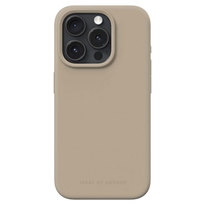 iDeal of Sweden Silicone Case geschikt voor Apple iPhone 15 Pro - Beige
