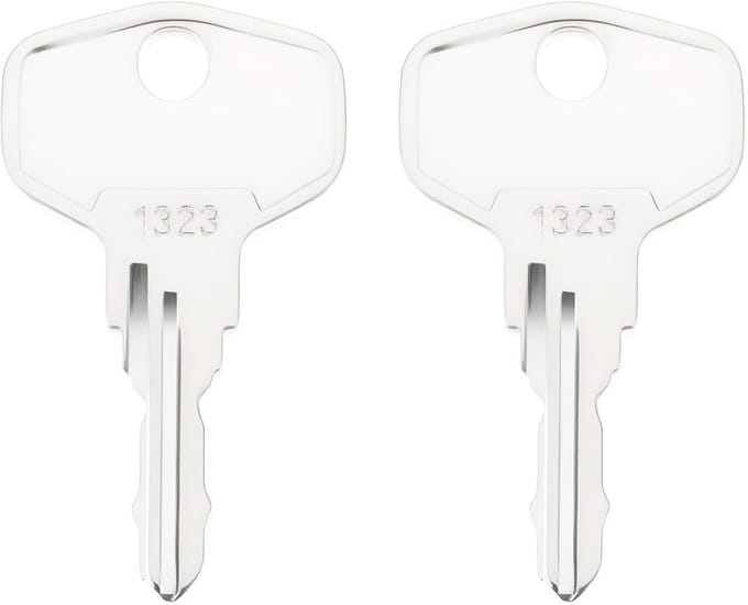 Dailygoods - UPVC Raamgreep Sleutel 1323 - Compatibel met Hoppe