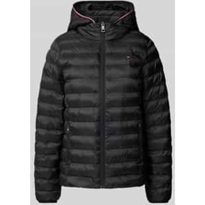 Gewatteerd jack met labelstitching