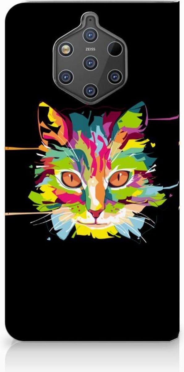 Book Case voor Nokia 9 PureView Magnet Case Cat Color