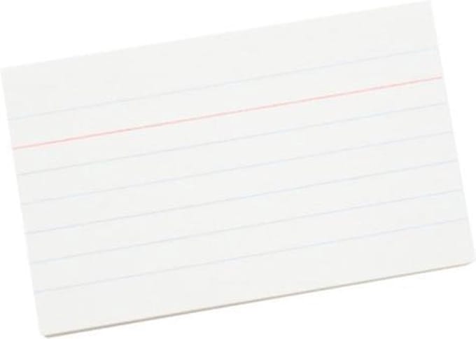 Systemkarte Qbasic 90x55mm Linie + rote Kopflinie 210gr weiß 100 Blatt