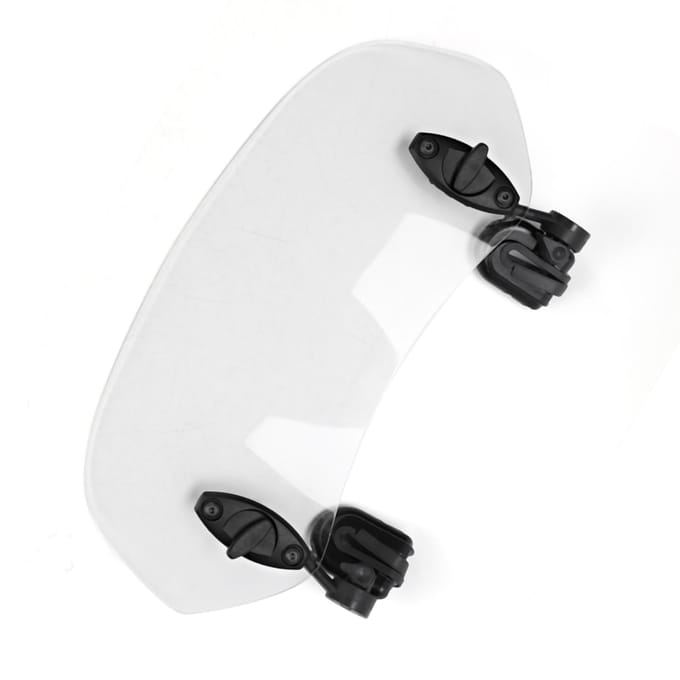 Universele Motorfiets Verstelbare Clip-On Windscherm Windgeleider Windscherm Accessoires wit