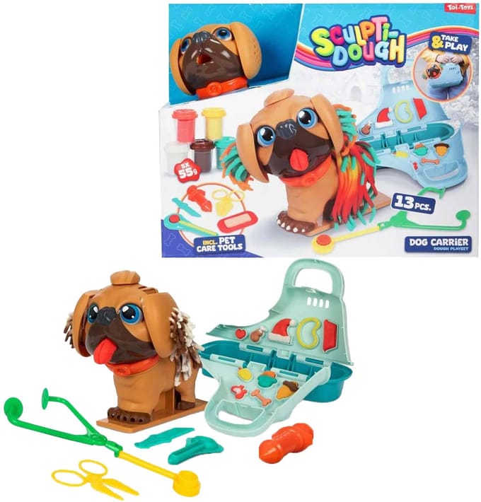 Sculptidough Kleiset Dierenverzorger Hond, 13dlg.