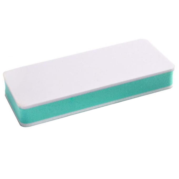 Limes à poncer pour nail art, éponges double face, tampons pour vernis, manucure et pédicure white