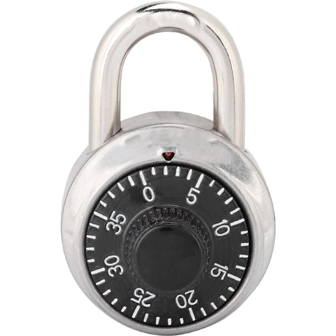 Roterend Cijfercode Combinatie Hangslot Rond Veiligheidsslot voor Deur Kast white