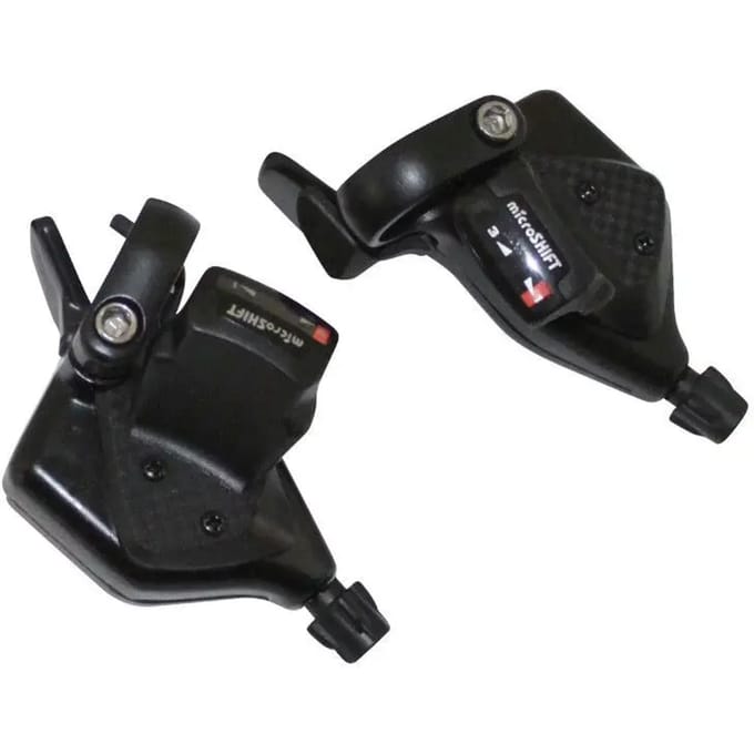 Paar aluminium indexeerhendels met handvat P2R Rapid Push-Pull 9V.