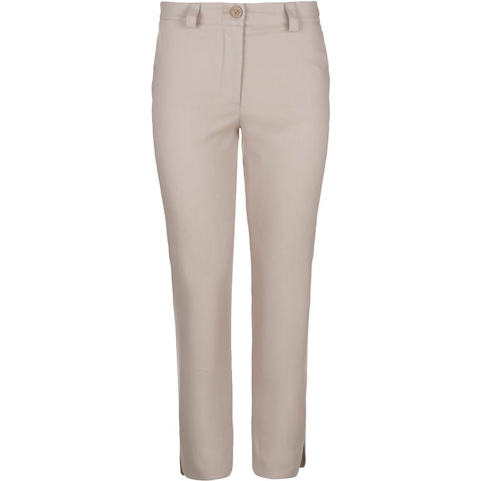 Beige denimkatoenen spijkerbroek