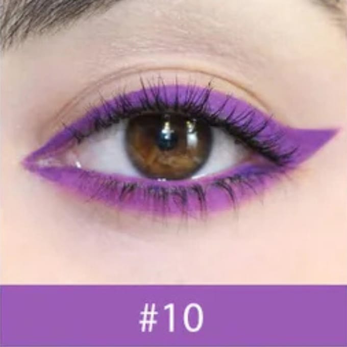 Waterproof Matte Gel Eyeliner - 10 Purple - 0.2g