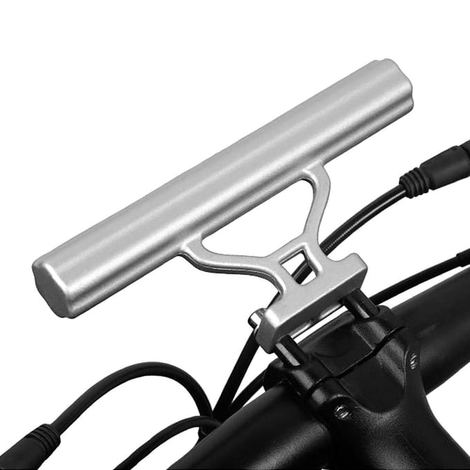 Fietsstuurverlenger Aluminiumlegering Fietsstuurverlengbeugel zilver