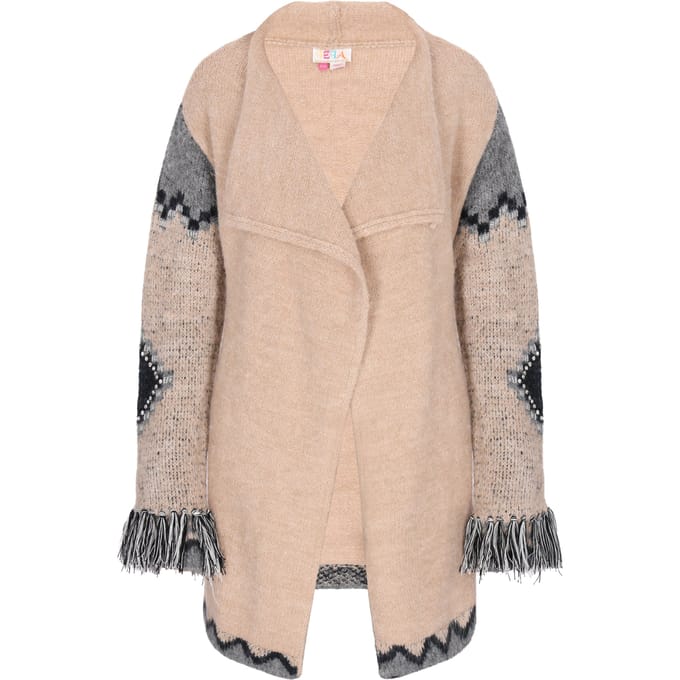 IZIA Vest Dames Beige Veelkleurig