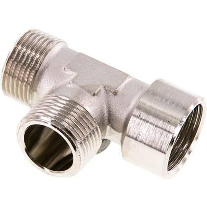 T-koppeling Haaks R1'' Buitendraad x G1'' Binnendraad Vernikkeld Messing 16 bar (224.8psi)
