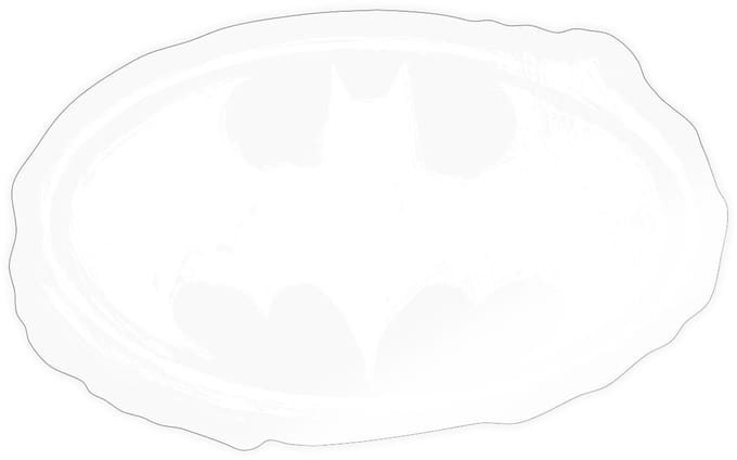 Batman Logo Hand Drawing Sticker Maat S (max. 10 x 10cm)