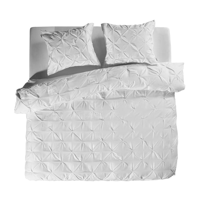 Yellow Nova Dekbedovertrek - Eenpersoons - 140x200-220 cm - Off-White