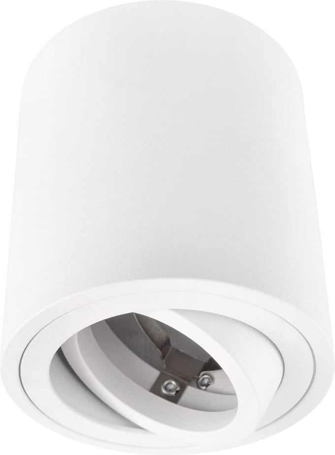 Ledvion - LED Opbouwspots - Dimbaar - Wit ø80mm - IP20 - GU10