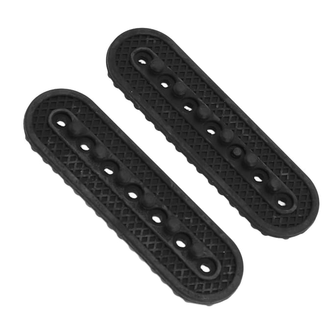 2 stuks Snapback Riem met 7 Gaten Hoed Pet Vervangende Sluitingen Gesp Riem Verlengstuk voor Hoed black