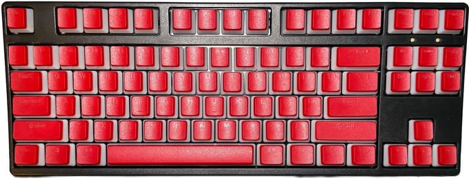 Rood Pudding Keycaps - OEM - PBT - Double Shot - 110 Keys