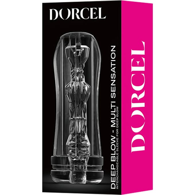 Dorcel - Deep Blow Multi Sensation - Stroker Sleeve Voor Masturbator - Transparant