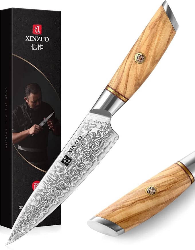 Officemes (groentemes) van de Xinzuo B37 Damascus Series